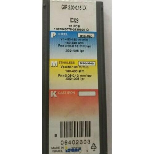10PCS CARBIDE INSERT GIP 2.00-0.15LX IC328
