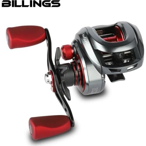 BILLINGS SS200 7.3:1 High Speed Baitcasting Reel 8+1BB 8KG Max Drag Casting Fishing reel Carp Fishing Tackle saltwater reel