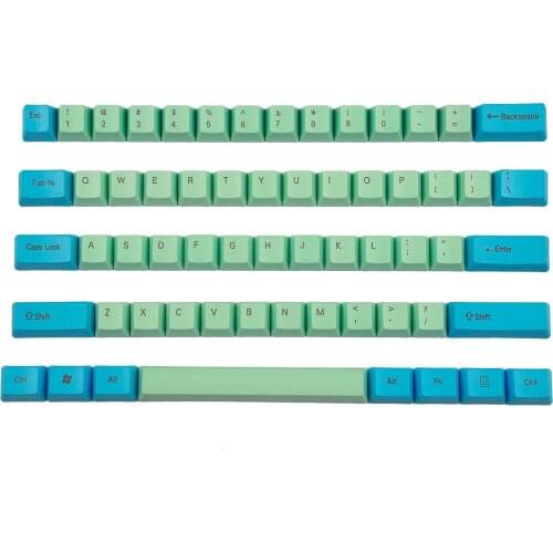 Only Keycaps YMDK 61 OEM Profile Thick PBT Keyset For Mechanical Keyboard Poker GH60 Bface GK61 GK61X GK61XS