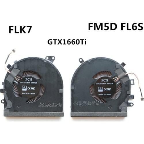 Computer CPU GPU Cooling Fans for Razer Blade 15 Base RZ09-3009 0270 RZ09-0328 2020 Gtx 2060 GTX1660ti FM5D FLK7 Dfs501105pr0t