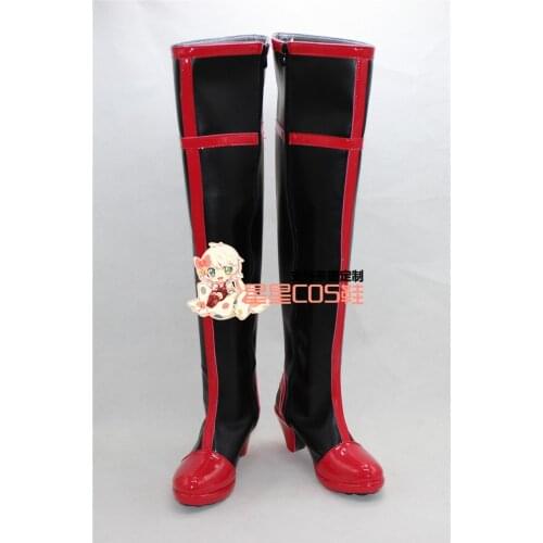 KILL La KILL Matoi Ryuko Sailor Uniform Black Halloween Cosplay Shoes Boots X002