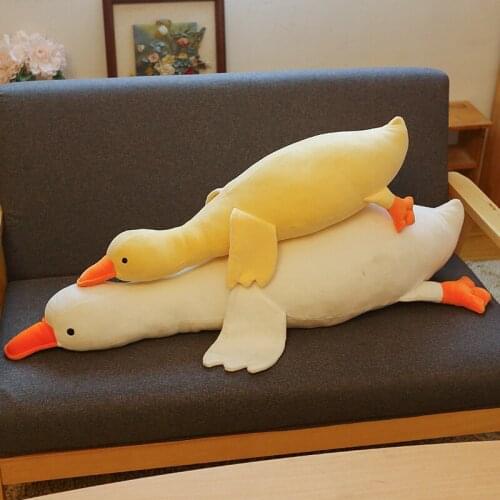 Kawaii Cotton Goose Stuffed Toys Animal Baby Accompanying Dolls Plush Comfort Dolls Soft Pillow Nordic Home Decor