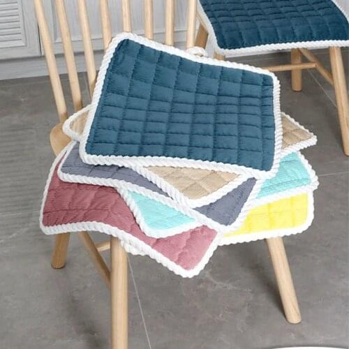 Candy Colors Soft Chair Cushion Square Indoor Outdoor Garden Patio Home Kitchen Office Sofa Seat Pillow Buttocks Cushion Pads