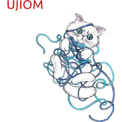 UJIOM Cartoon Wall Stickers Clew Cat Child Room Sticker Japanese Decorations Wallpaper Waterproof Home Office Decor Art Decals
