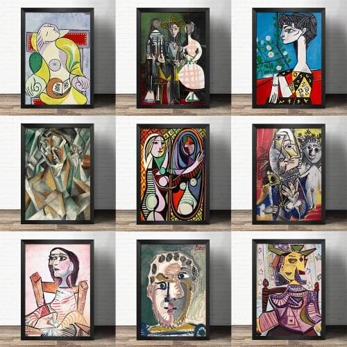 Wall Art Painting Picasso Matisse Abstract Girl Flower Nordic Posters And Prints Wall Pictures For Living Room Home Decor