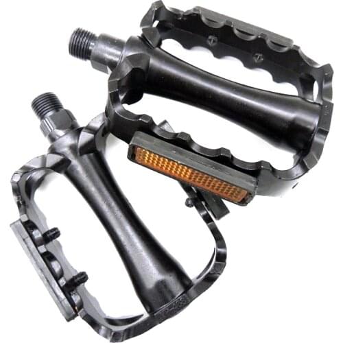 Mountain bike pedal aluminum alloy bicycle pedal non-slip ball pedal steel shaft core with reflector