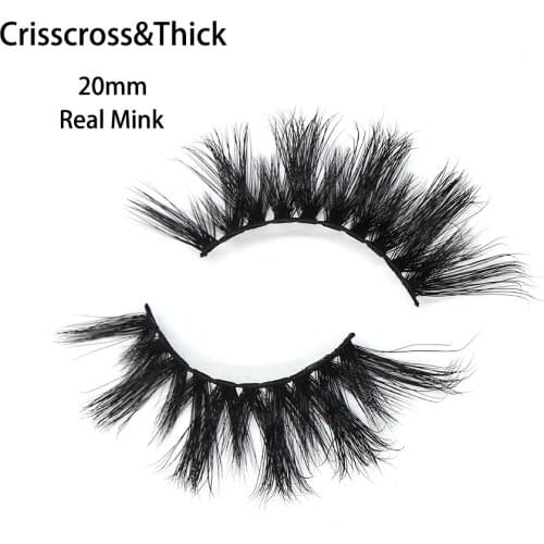 Showerstar Eyelashes 3D Mink Lashes Fluffy Soft Wispy Volume Natural Long Cross False Eye Lashes Reusable E14