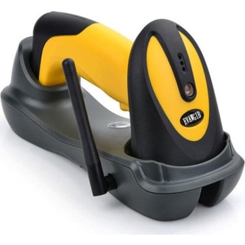 EV-W2503-03EE QR code Scanner Wireless Barcode Scanner 2D CMOS 433MHz Handheld Barcode Reader Yellow warehouse 500m EVAWGIB