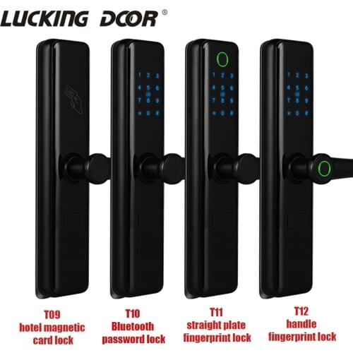 TTlock APP Security Intelligent Lock Biometric Fingerprint Smart Electronic Lock bluetooth RFID Card fechadura eletronica