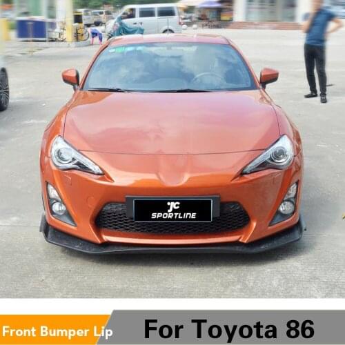 Carbon Fiber Front Bumper Lip Spoiler Splitters For Toyota 86 2014 - 2016 Front Bumper Guard