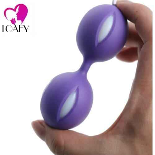 Female Smart Duotone Ben Wa Ball Massager Female Kegel Vaginal Tight Exercise Training Ball Vibrators Sex Toys For Woman