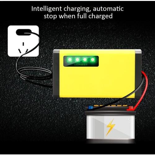110V-230V Motorcycle Car Battery Charger Smart Chip Protection System Portable Cars Charger For 12V 2AH-20AH And Other Batteries