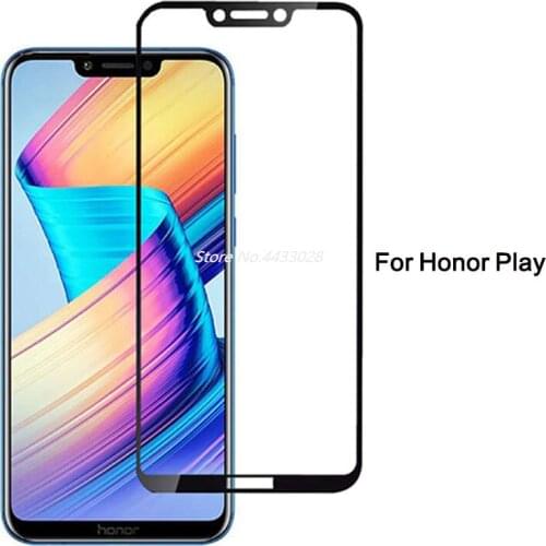 Protective Glass for Huawei Honor Play 6.3 Inch Screen Protector Tempered Glass Full Cover Protection Film on Honor Play 9H Film