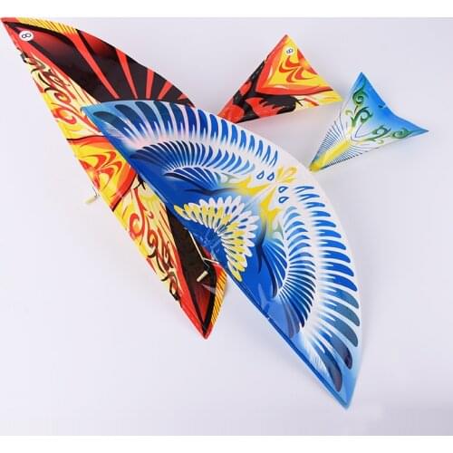 1PC DIY Assembly Flapping Wing Flight Model Rubber Birds Aircraft Kite Outdoor Toys Plane Kitesurf Airplane Toys For Children