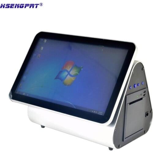 15.6 Inch POS Terminal All in One Touch screen POS System Point of Sale With Built-in 80mm Auto Cutter Printer