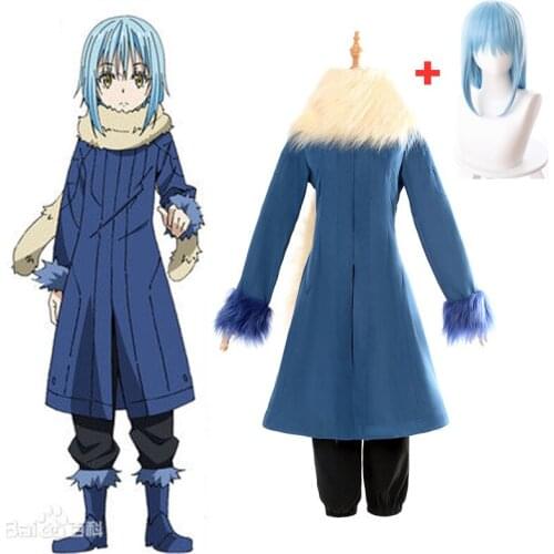 2018 Rimuru Tempest Cosplay Costumes Tensei shitara Slime Datta Ken Anime That Time I Got Reincarnated as a Slime Costumes Wig