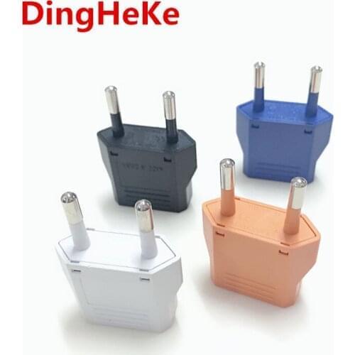 3pcs Japan American US To EU Plug Adapter European Euro Travel Power Adapter Charger Electric Plug Charger Socket AC Converter