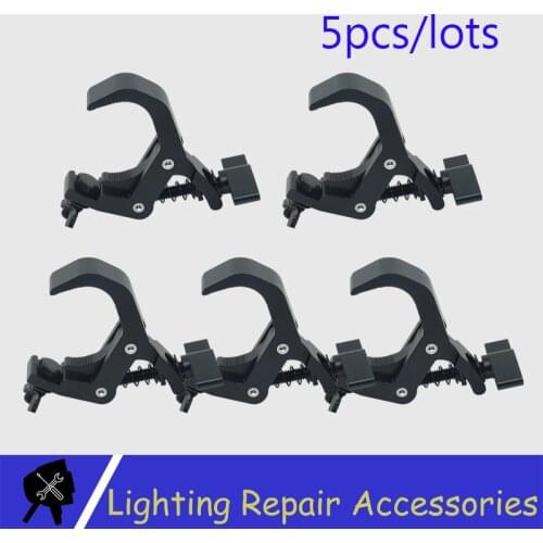 5pcs/lots 150kg 40-60mm Hanger Stage Light Alumimun Alloy Clamp Hooks Bracket Stage Durable Heavy Duty Theatre DJ Lighting Kit