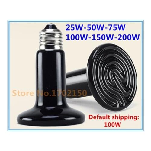 9 Products Ceramic heating lamp Chick Tortoises Lizard Spider Pet heat lamp Hedgehog Reptile heater 25W-200W Free shipping