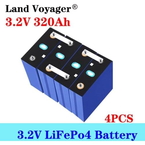 4x Land Voyager 3.2V 320Ah lifepo4 battery DIY 12V 24V Rechargeable battery pack for Electric car RV Solar Energy storage system