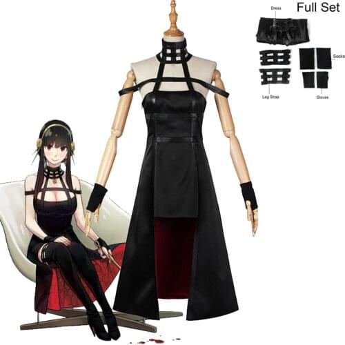 Comic SPY×FAMILY Cotumes Yor Forger Cosplay Dress Yor Briar Wig Costume Halloween Carnival Dresses Sleeping Beauty Costume
