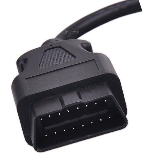 OBD2 Diagnostic Cable 30cm 16 Pin Male Any Car Scanner Extension Cables Connector Opening Plug Cable 16pin Adapter Splitter