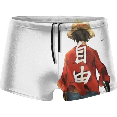 Men Japanese Anime beach swimming trunks Luffy (2) shorts Boy for the sea Pool