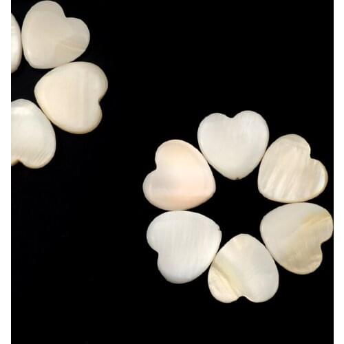 Heart Shape Natural Stone Shell Beads Loose Spacer Beads for Jewelry Making DIY Bracelet Necklace Women Accessories