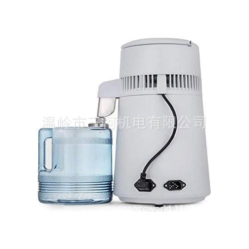 Stainless Steel Water Filter Pure Water 4L Distiller Purifier Dental Home 1L/H