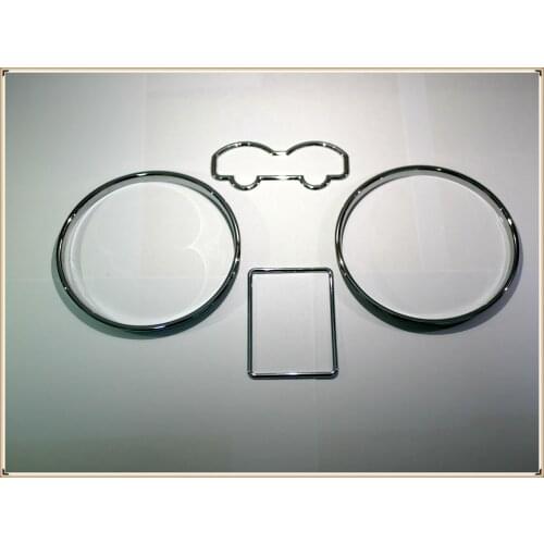 Chrome Speedometer Gauge Dial Rings Bezel Trim Chrome Tacho Rings for VW MK4 GOLF Passat 3B B5 T4 Van
