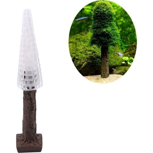 Simulation Xmas Moss Christmas Moss Tree Plant Grow Aquarium Tank Landscape Decor Fish Tank Aquarium Decoration Ornament