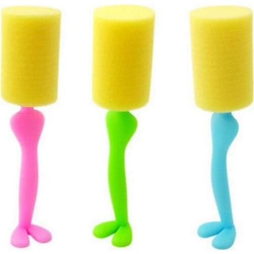 Household Cleaning Tools Brushes Cartoon Style Candy Color Sponge Vertical Wash Bottle Cup Brush
