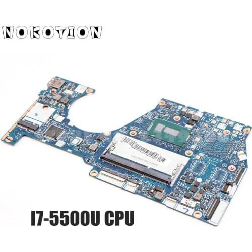 NOKOTION For Lenovo YOGA 3 14 Laptop Motherboard SR23W I7-5500U CPU BTUU1 NM-A381 REV 1.0 5B20H35602