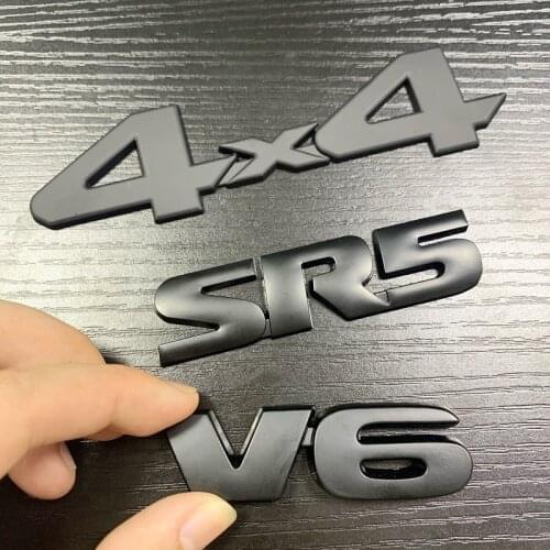 Metal SR5 V6 Car Stickers Emblem Badges Logo For Toyota Corolla 2019 4runner rav4 Tundra Yaris Avensis t25 Auris Car Styling