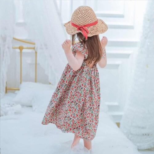 Girls Floral Dress Summer Princess Clothing Flower Costume Kids Baby Child Party Holiday Beautiful Dresses For Girl Clothes 4y