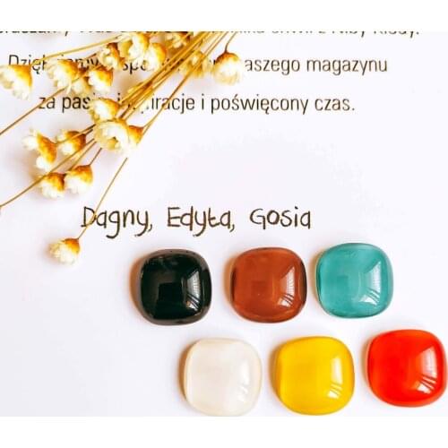 Resin Plastic Flat Back Cabochon Base Square Pendant Earring Accessories Jewelry Component Diy Handmade Material 10pcs