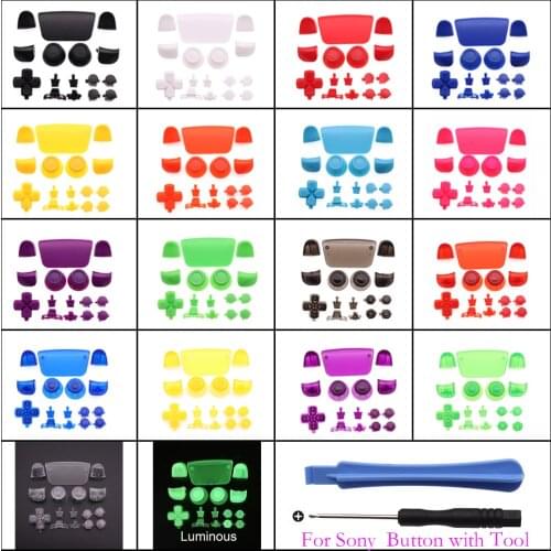 Full Set Button W/ Tool Joysticks Cap Dpad R1 L1 R2 L2 Direction Key ABXY Buttons For Sony PlayStation Dualshock 5 PS5 Controlle