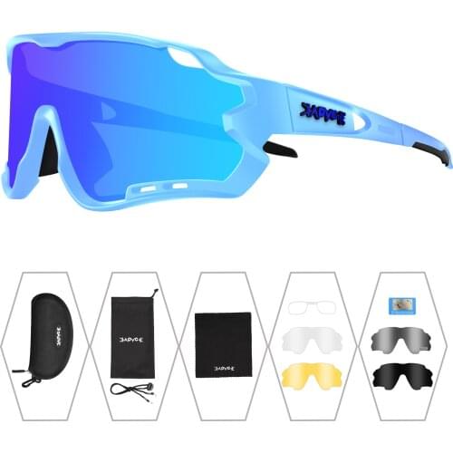 5 Lens Polarized Cycling Glasses Road Bike Men Women Sunglasses Bicycle MTB Sport Goggle Outdoor Driving Fishing Riding Eyewear