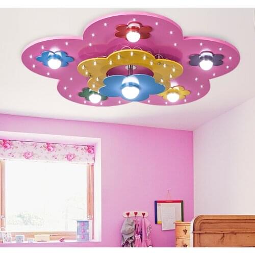 Kids Room LED Ceiling Light Boy Girl Bedroom Light Flower Creative Cartoon Eye Ceiling Light Warm and lovely ZL177