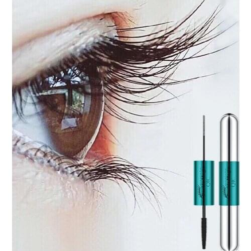 Mascara Eye Cosmetic 4D Double Head Mascara Curling Volume Black Waterproof Liquid Rimel Fiber Lash Extension тушь для ресниц