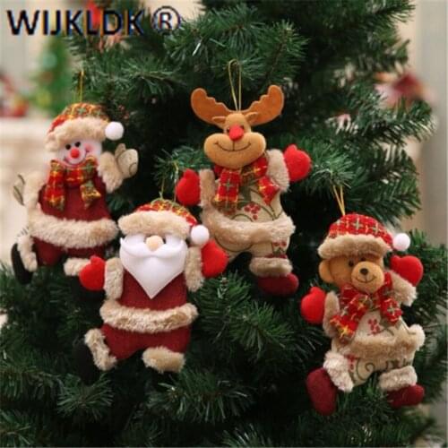 Christmas Tree Ornaments Santa Claus Elk Pendant Christmas Decoration Pendant Home Christmas Decoration for Home Merry Christmas