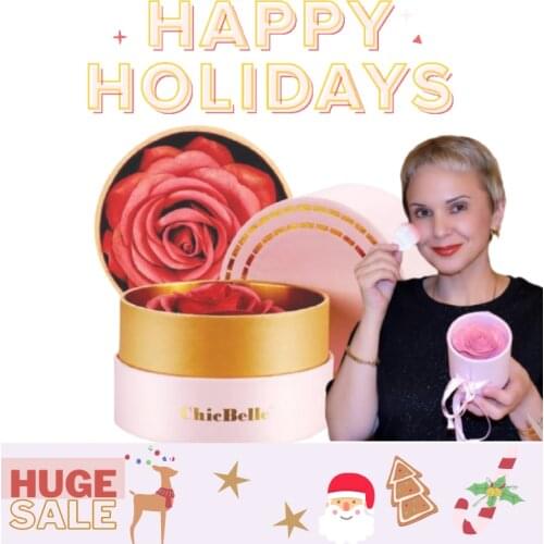 High-end Gift Box Makeup Facial Blusher Long Lasting Cheek Contour Rouge Flower Petals 3D Rose Highlight Blush