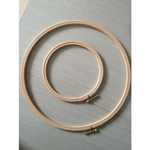 WRMHOM 2 Different Sizes/Lot Dia28,15.5cm Wooden Embroidery Hoops Hand DIY Cross Stitch Embroiderying Tool Household Sewing Tool