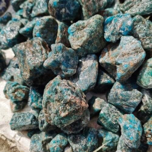 2Kg Wholesale Natural apatite Crystal Quartz Rough Raw Stone Rock Specimen DIY gift