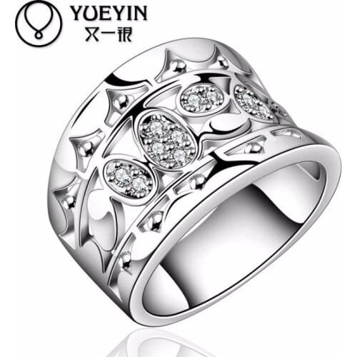 2021 Trendy New Rings Charm Fingers Crystal From Swarovskis Original Cz Paving Deluxe Hot Princess Married Women Ring Jewelry