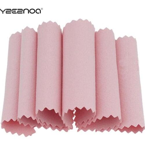 50PCS/Bag Anti Tarnish Clean Cleaning Cloth Polishing Cloth For Sterling Silver Gold Platinum Jewelry