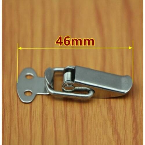 6Pcs Spring Loaded Suitcase Chest Tool Box Locking Toggle Latch Hasp Lock Hardware D1