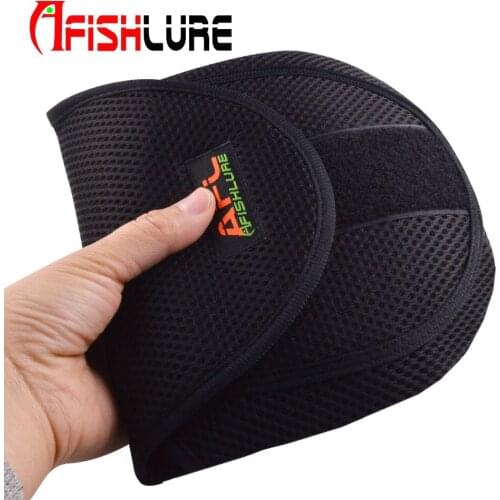 Afishlure Fishing Bag Baitcasting Reel Bags Fishing Tackle Bags 19.5cm Bait Casting Reel Protect Case Black Casting Reel Bag