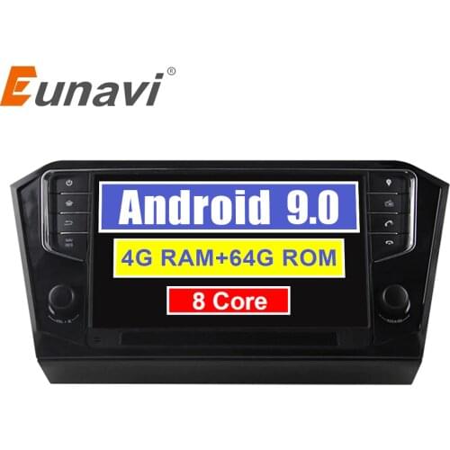 Eunavi Android unit Car Radio GPS Multimedia player For VW Volkswagen Passat B7 GPS Navigation 9'' auto audio subwoofer usb wifi