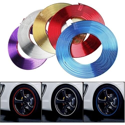 Car Wheel Rim Sticker decoration Collision strips For Audi A3 A4 A5 A6 A7 A8 B6 B7 B8 C5 C6 TT Q3 Q5 Q7 S3 S4